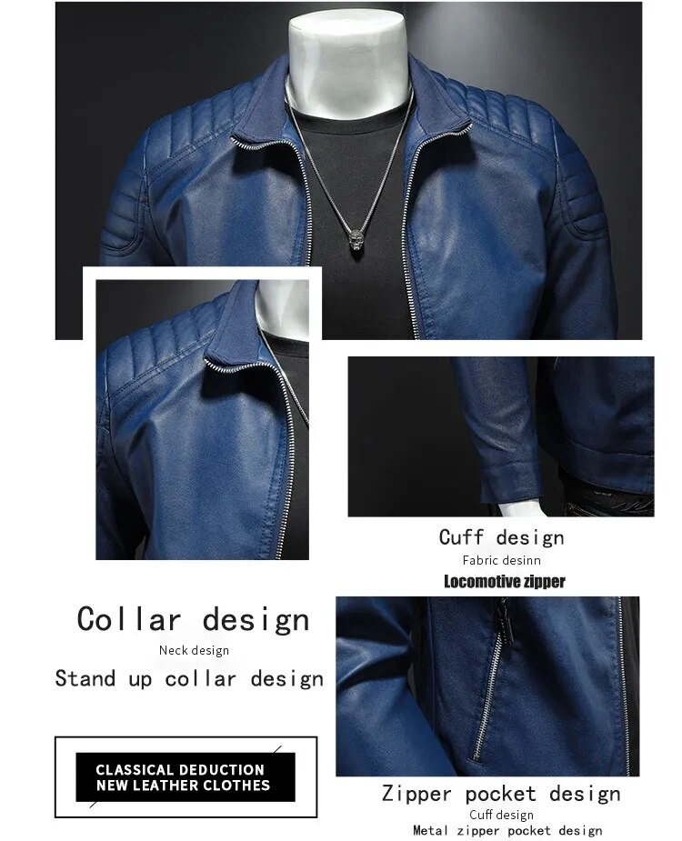 Bikerjacke| Leder-Bomberjacke