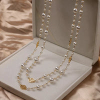 Camellia Long Pearl Necklace | For a Timeless Style