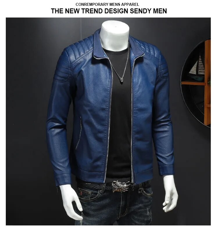 Bikerjacke| Leder-Bomberjacke