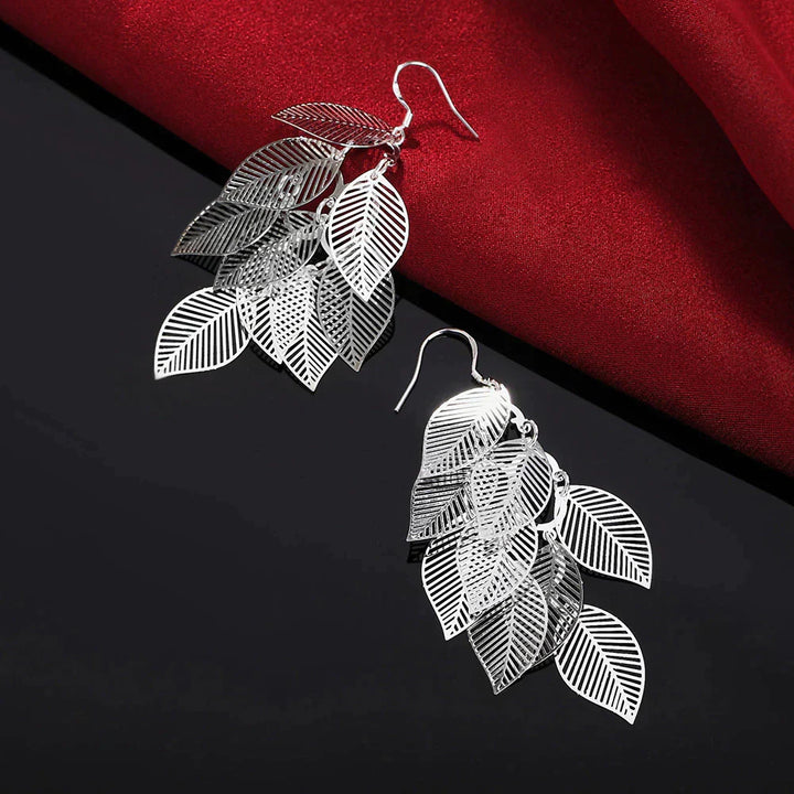 Layered Filigree Leaf Earrings | With Beautiful Details
