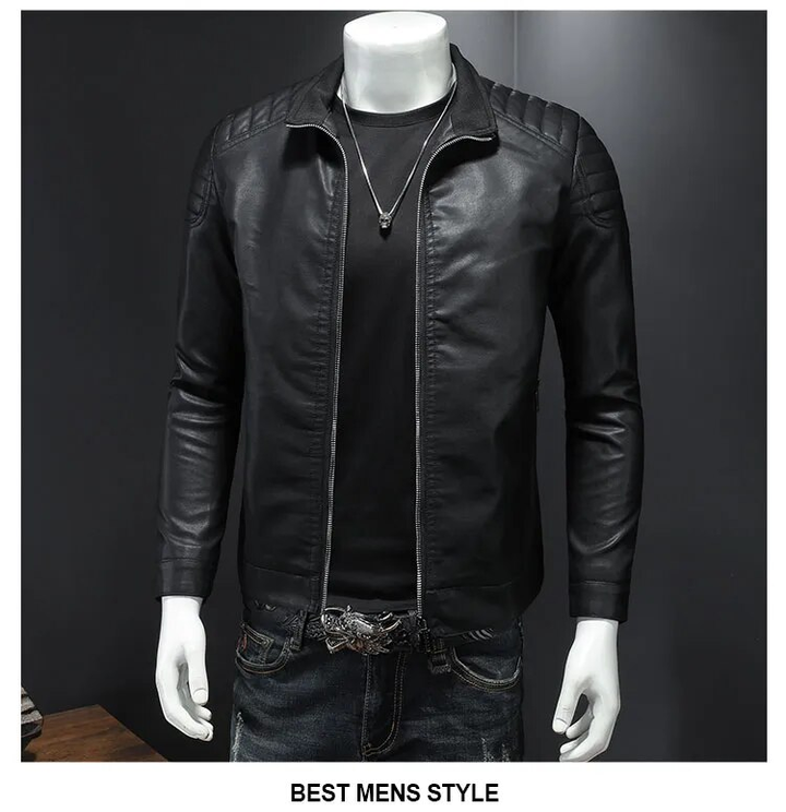 Bikerjacke| Leder-Bomberjacke