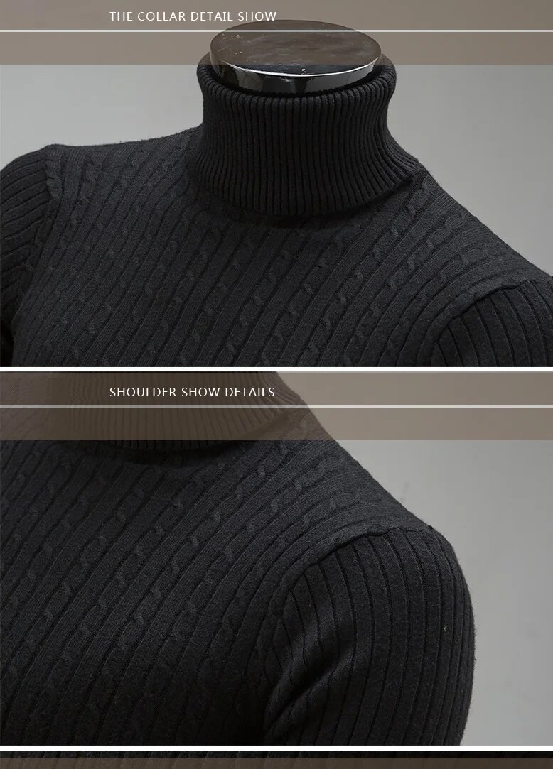 Schlanker Rollkragenpullover | Stilvoller Strickpullover