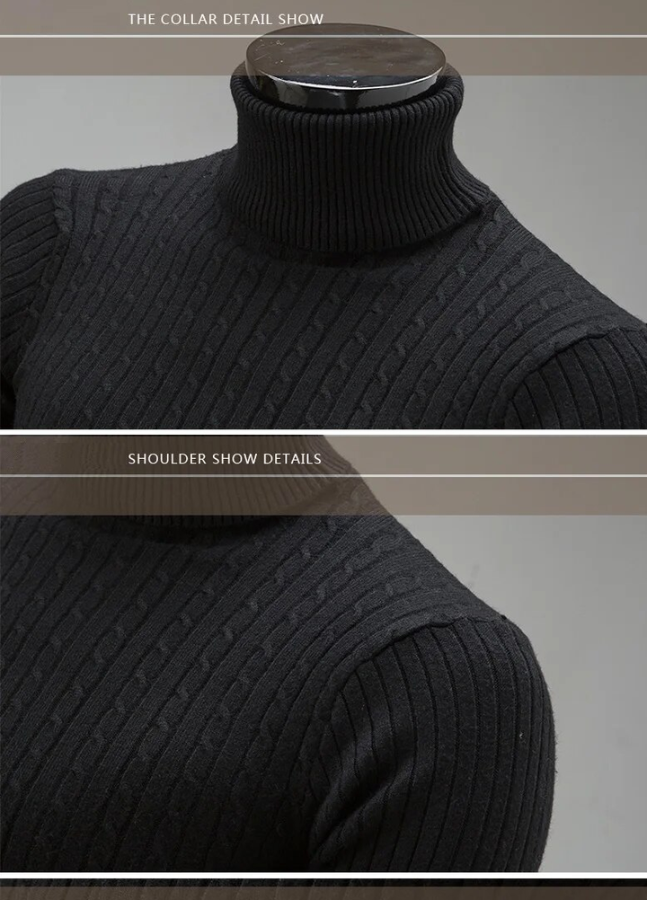 Schlanker Rollkragenpullover | Stilvoller Strickpullover