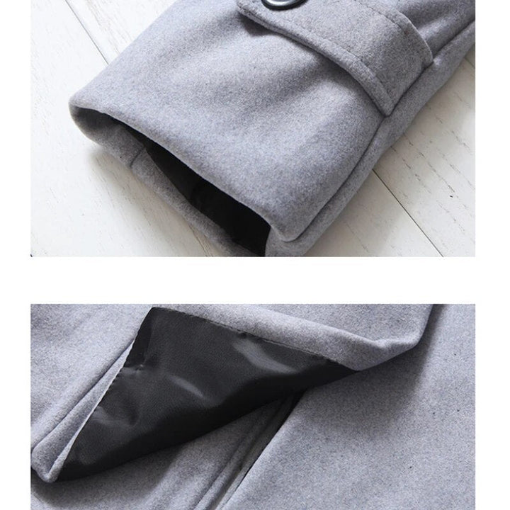 Britischer Trenchcoat| Winddichte Jacke mit doppelter Knopfreihe