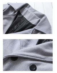 Britischer Trenchcoat| Winddichte Jacke mit doppelter Knopfreihe