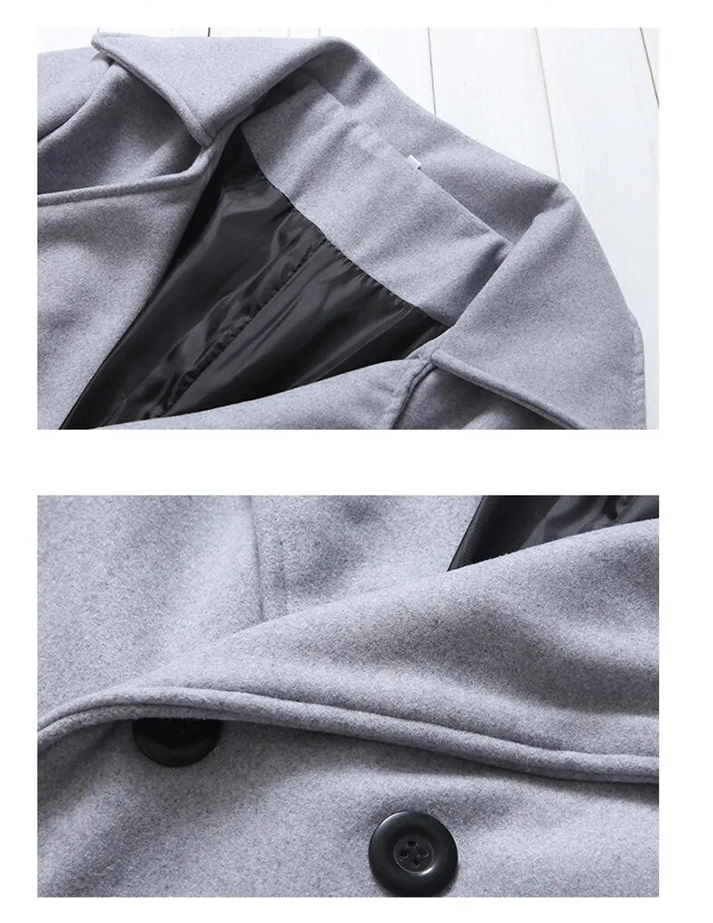 Britischer Trenchcoat| Winddichte Jacke mit doppelter Knopfreihe
