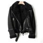 Leder Damenjacke mit Sherpa-Futter - Naomi