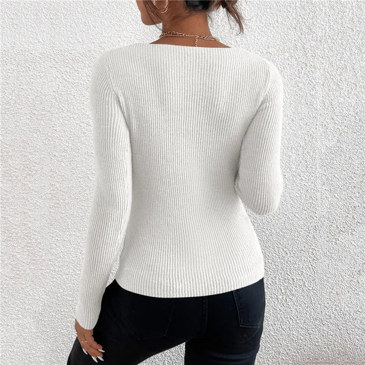 Phoebe Strickpullover mit V-Ausschnitt | Bequem & vielseitig