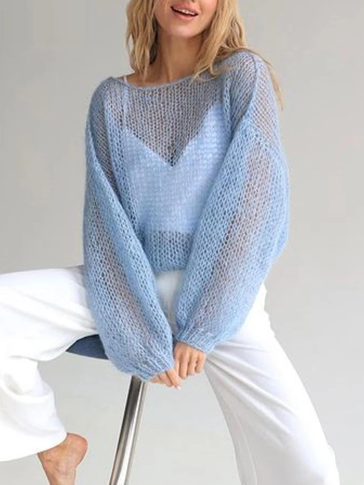 Luna Durchsichtiger Pullover | Rein & Luftig