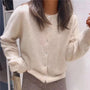 Bequemer Strickcardigan mit Knöpfen - Isla
