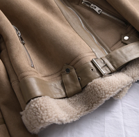 Dames Sherpa Bomberjack van fleece met rits – Amira