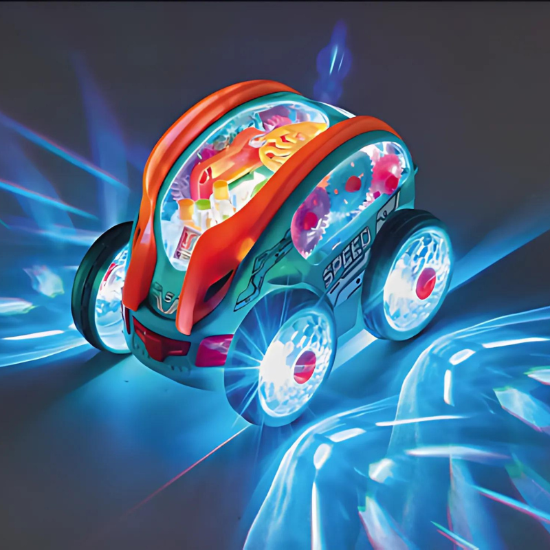 LED Auto met Muziek en Beweging - SpeedySpark