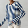 Stilvolles gestreiftes T-Shirt aus leichtem Stoff - StreifenLeicht