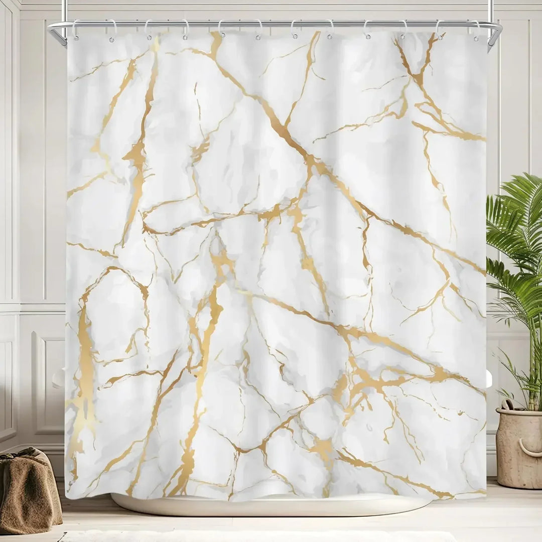 Marmor Muster Badezimmervorhang - MarbleLuxor