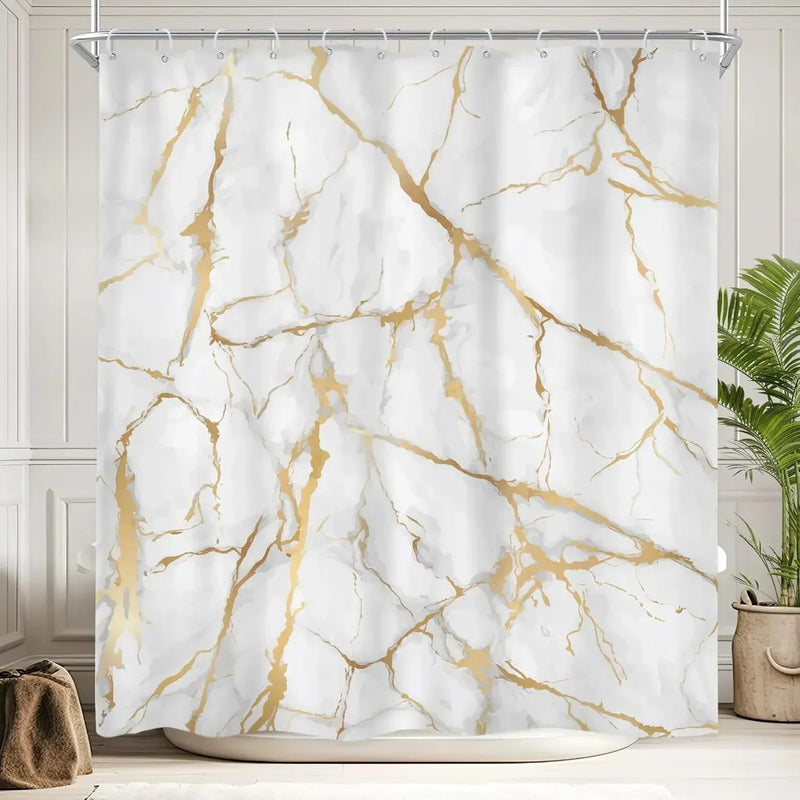 Marmor Muster Badezimmervorhang - MarbleLuxor