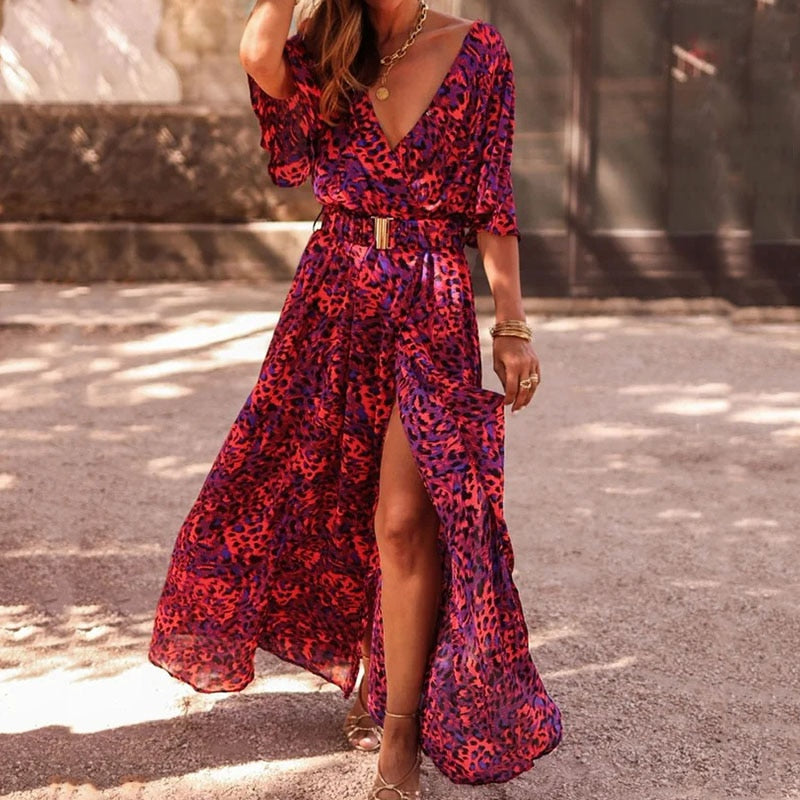 Trendiges Maxi Wickelkleid für den Sommer - Vera