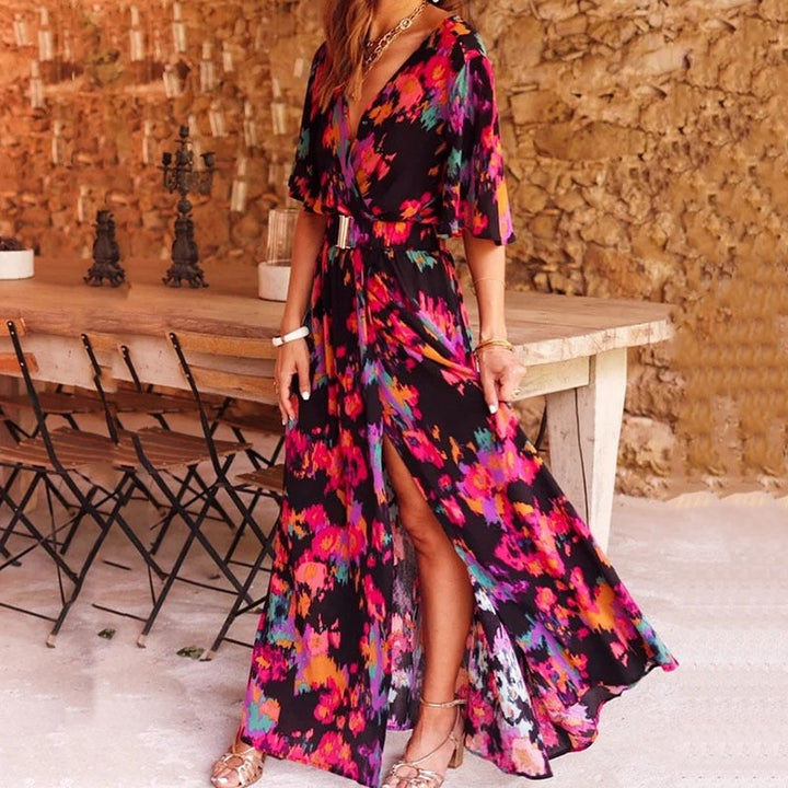 Trendiges Maxi Wickelkleid für den Sommer - Vera