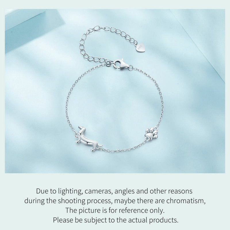 Cute Dachshund Charm Bracelet