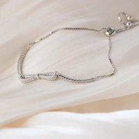 Silver Tennis Bracelet with Zirconia | Radiant and Subtle