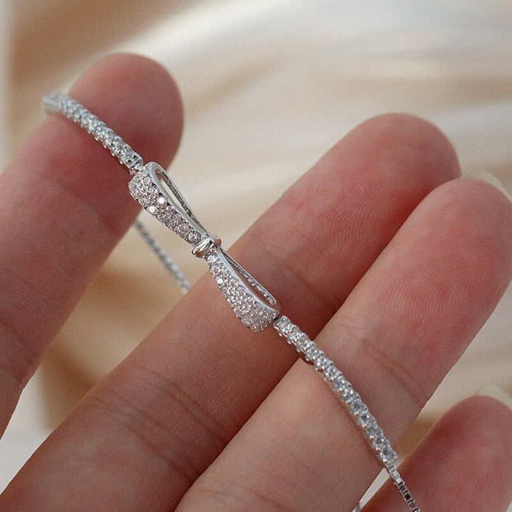 Silver Tennis Bracelet with Zirconia | Radiant and Subtle