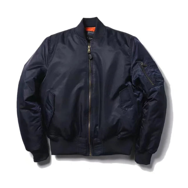 Unisex Premium Bomber Jacket with Zipper - Alex