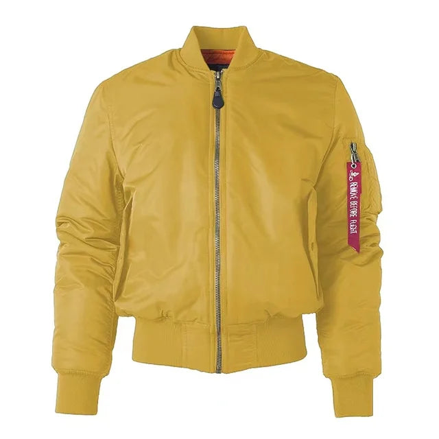 Unisex Premium Bomber Jacket with Zipper - Alex