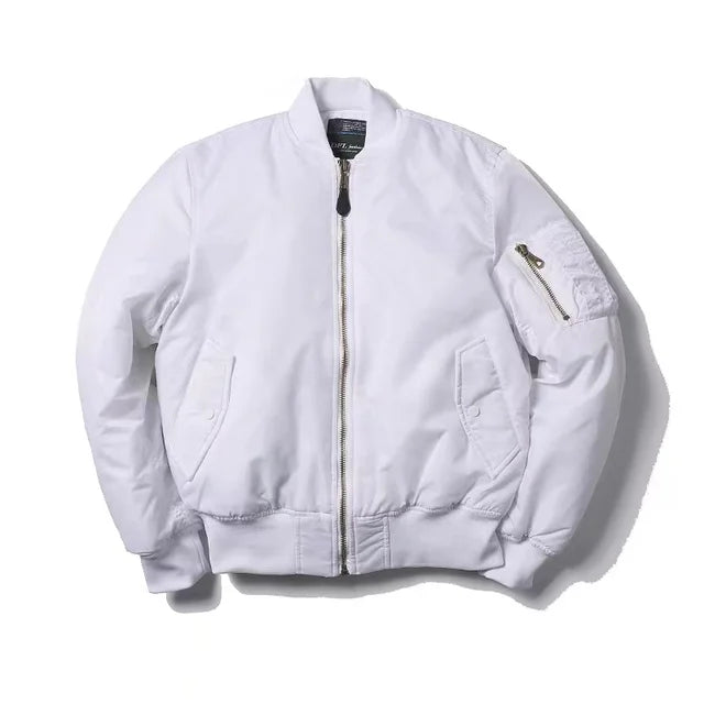 Unisex Premium Bomber Jacket with Zipper - Alex