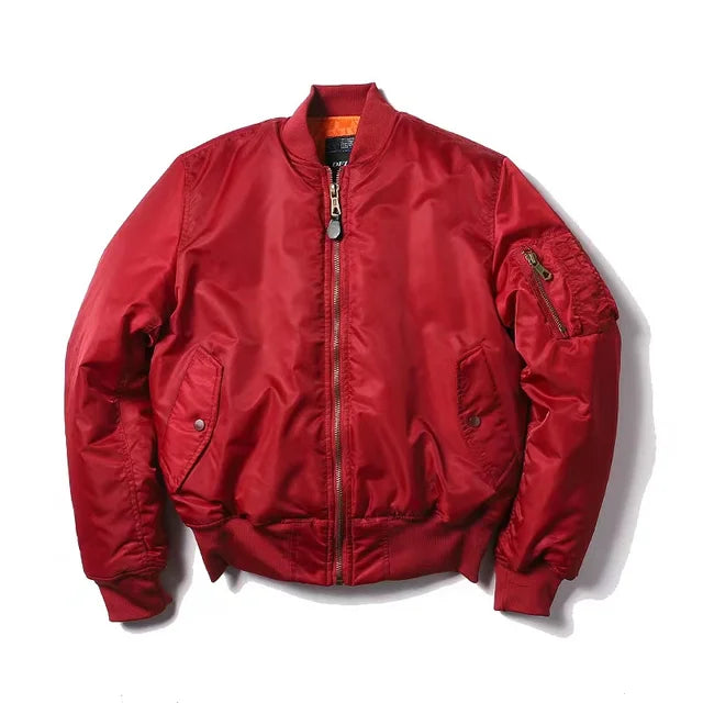 Unisex Premium Bomber Jacket with Zipper - Alex