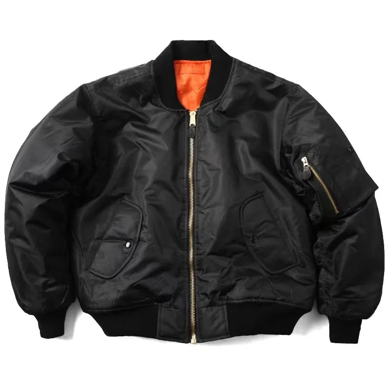 Unisex Premium Bomber Jacket with Zipper - Alex