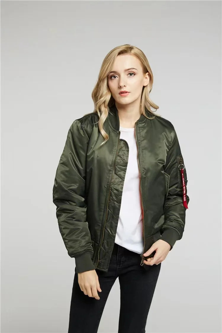 Unisex Premium Bomber Jacket with Zipper - Alex