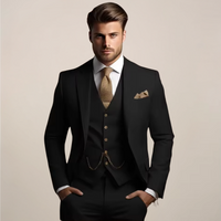 Men's Breathable Three-Piece Wedding Suit - Tailored Spring Formalwear 6