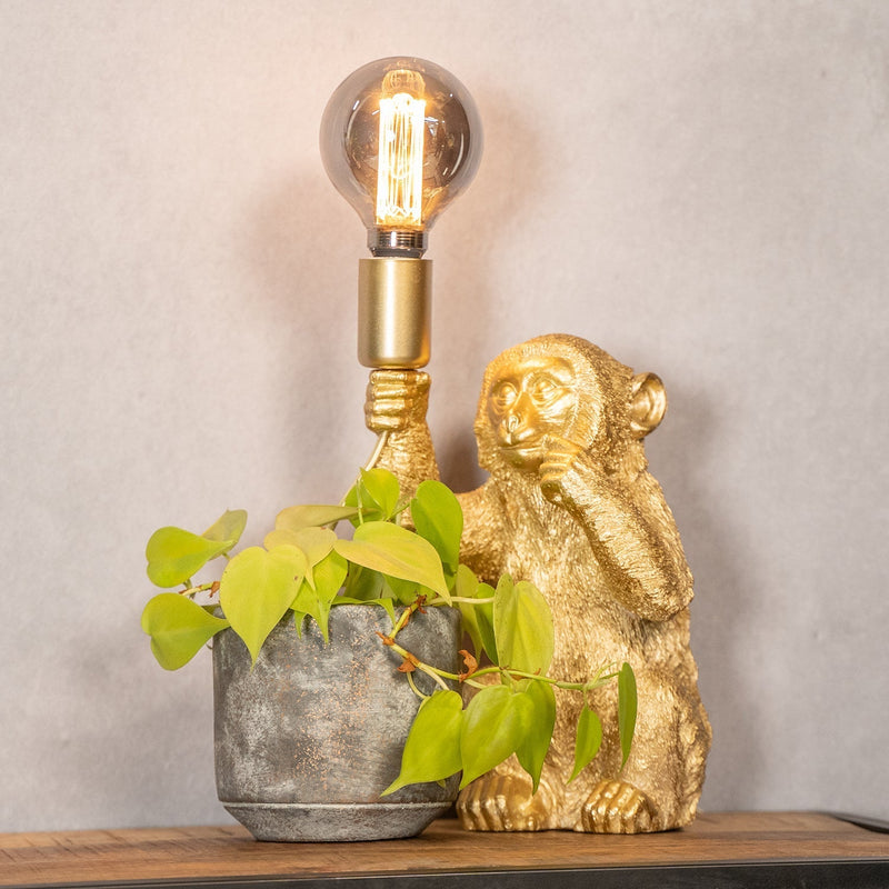 Luxe Gouden Aap Tafellamp - GoldenChimp