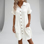 Midi-Kleid Mit Durchgehender Knopfleiste - Flora