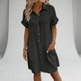 Midi-Kleid Mit Durchgehender Knopfleiste - Flora
