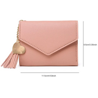 Mini wallet with tassel hanger | Stylish & Compact