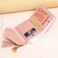 Mini wallet with tassel hanger | Stylish & Compact