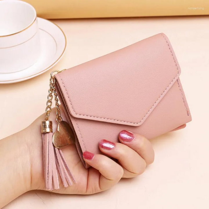 Mini wallet with tassel hanger | Stylish & Compact
