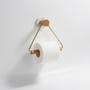 Minimalistischer Metall Holzhalter Set - BathTrium