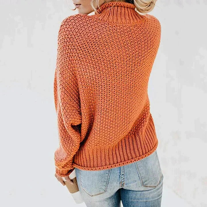 Trendiger gestrickter Damenpullover - Olivia