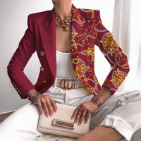 Damenblazer mit doppelreihiger Knopfleiste und Revers - Eleganza