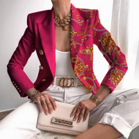 Damenblazer mit doppelreihiger Knopfleiste und Revers - Eleganza