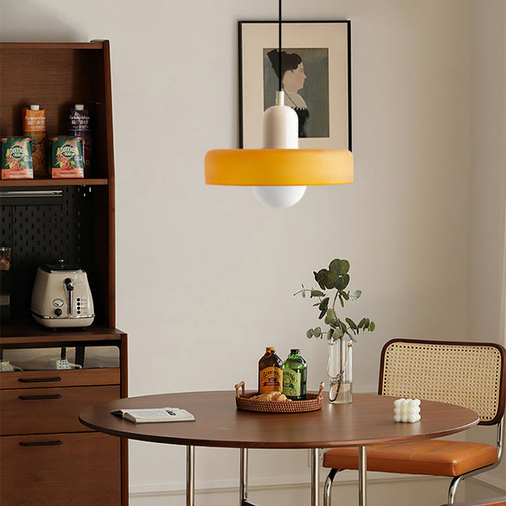 Hanglamp van Gekleurd Glas - BauLume