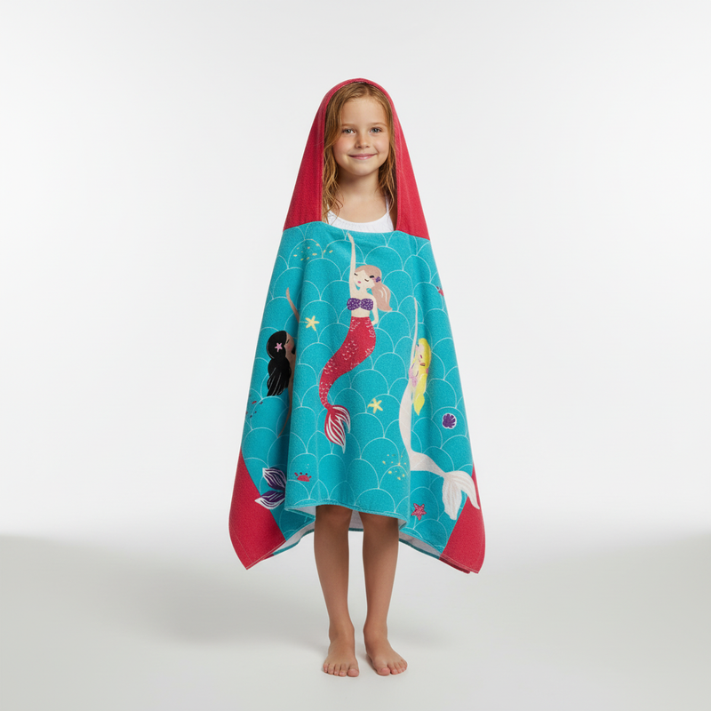 Moderne Cartoon-Stickerei - KidTowel