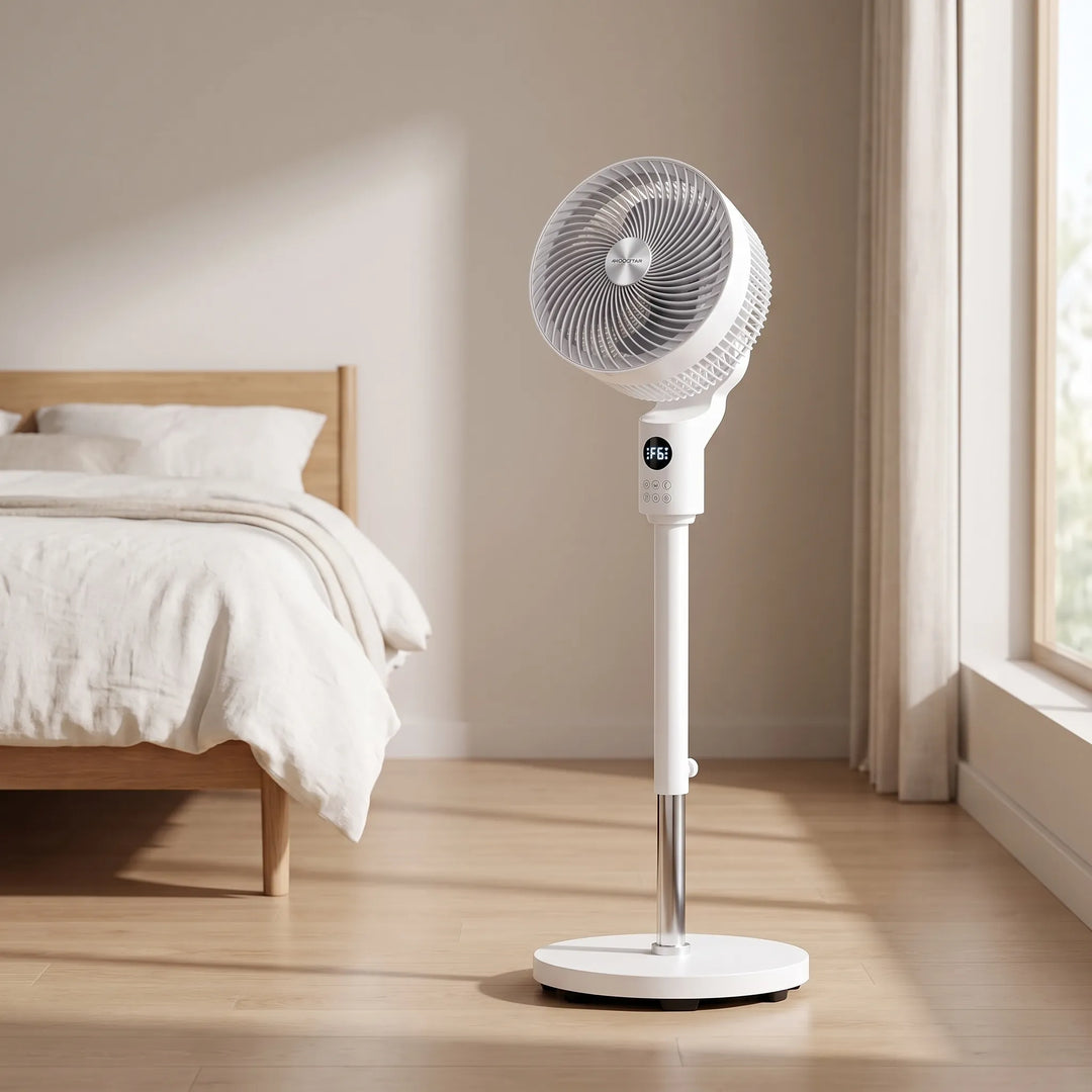 Moderne Statiefventilator Wit - Circulon