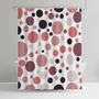 Modernes Geometrisches Duschvorhang Set - RippleDot