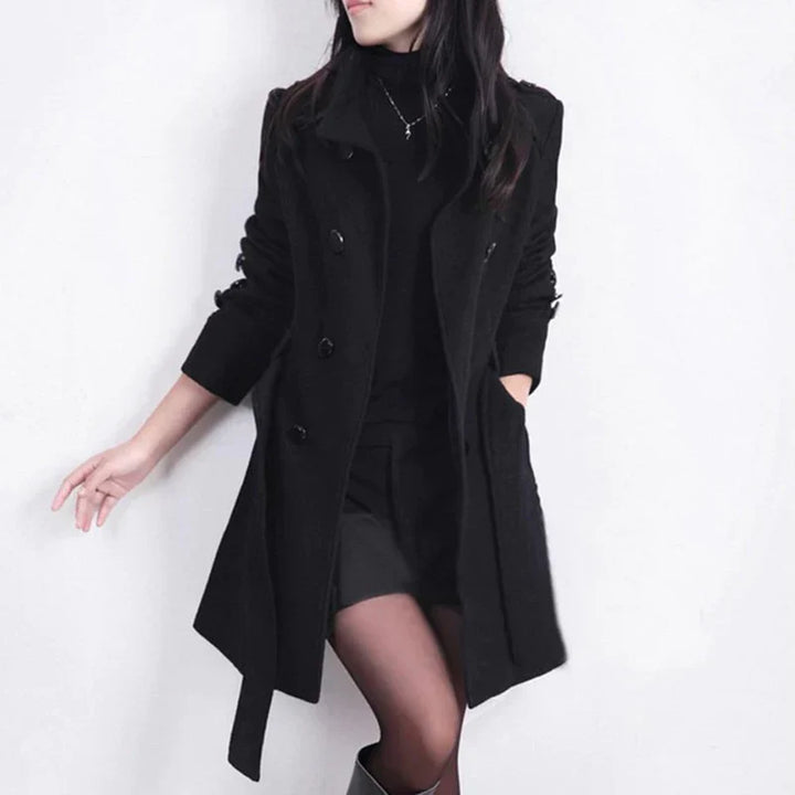 Stilvolle Damen-Winterjacke mit Gürtel - Sophie