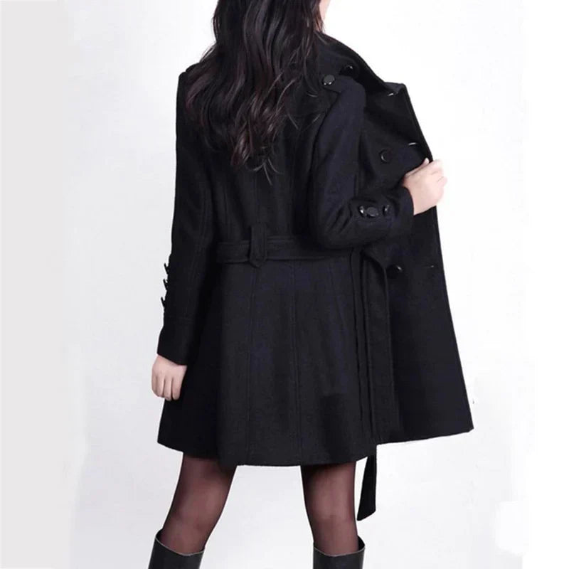 Stilvolle Damen-Winterjacke mit Gürtel - Sophie