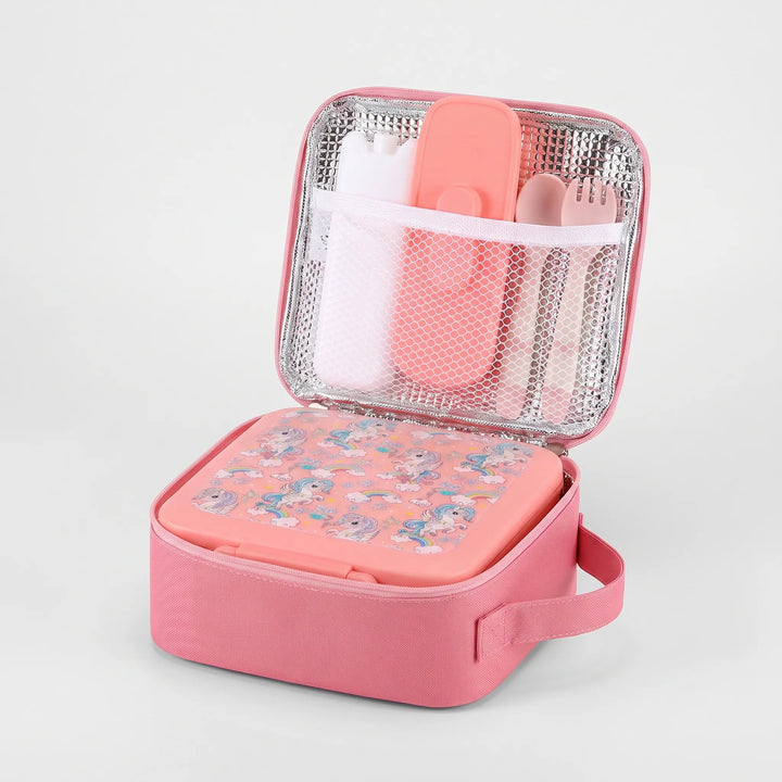 Multi-Compartment Children's Lunch Container Set - Noshly