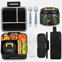 Multi-Compartment Children's Lunch Container Set - Noshly
