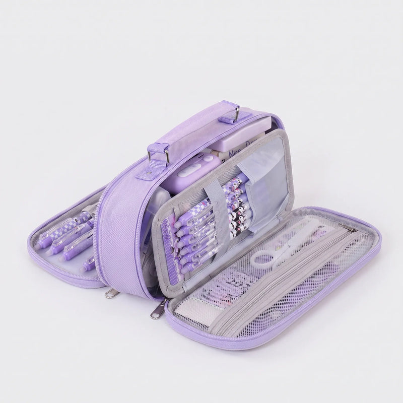 Multi-Compartment Zipped Stationery Bag - Modulax
